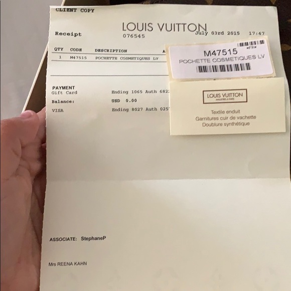 Louis Vuitton Cosmetic Pouch - Picture 6 of 6